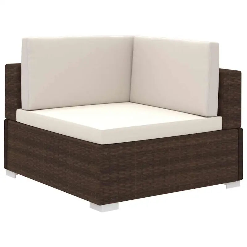 Rattan Loungeset voor in de Tuin of Patio - Bruin - Tuinsets