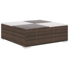 Rattan Loungeset voor in de Tuin of Patio - Bruin - Tuinsets