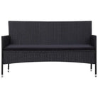 Rattan tuinset met elegante ontwerp en comfortabele breedte zitting - Tuinsets