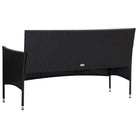 Rattan tuinset met elegante ontwerp en comfortabele breedte zitting - Tuinsets