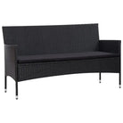 Rattan tuinset met elegante ontwerp en comfortabele breedte zitting - Tuinsets
