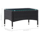 Rattan tuinset met elegante ontwerp en comfortabele breedte zitting - Tuinsets