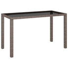 Rattan Tuinset met Glazen Tafelblad en Levering Bevat - Tuinsets