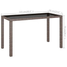 Rattan Tuinset met Glazen Tafelblad en Levering Bevat - Tuinsets