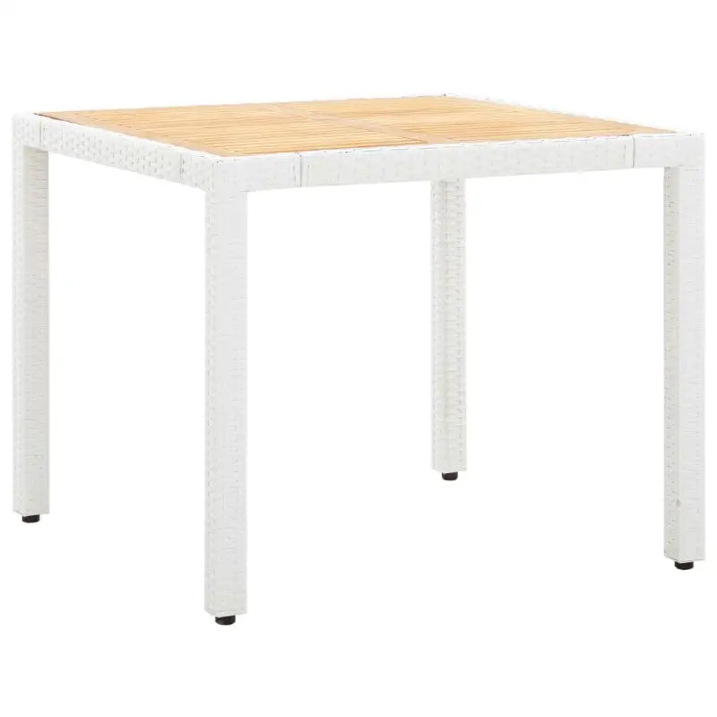 Rattan tuinset met massief acaciahout voor buiten dineren en relaxen - Tuinsets
