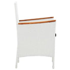 Rattan tuinset met massief acaciahout voor buiten dineren en relaxen - Tuinsets