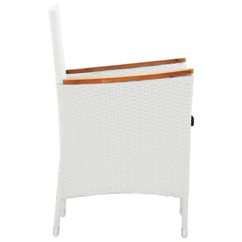 Rattan tuinset met massief acaciahout voor buiten dineren en relaxen - Tuinsets