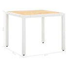Rattan tuinset met massief acaciahout voor buiten dineren en relaxen - Tuinsets