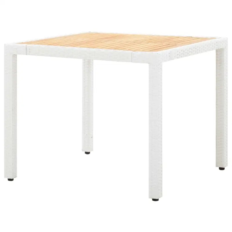 Rattan tuinset met massief acaciahout voor buiten dineren en relaxen - Tuinsets