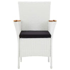 Rattan tuinset met massief acaciahout voor buiten dineren en relaxen - Tuinsets