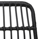 Rattan tuinset met poly rattan voor een weerbestendig en eenvoudig schoon uiterlijk - Zwart - Tuinsets