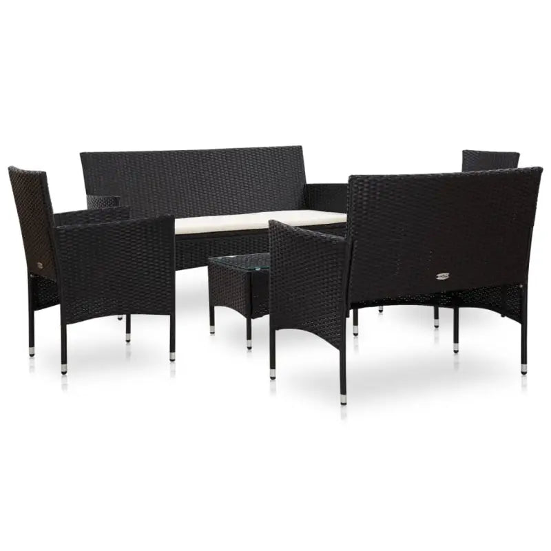 Rattan tuinset met stijlvolle breedte zitting voor elegante buitenruimte - Tuinsets