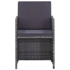 Rattan Tuinset voor Eten En Ontspanning in Moderne Stijl - 8x Fauteuil + 4x voetensteun + Tafel - Tuinsets