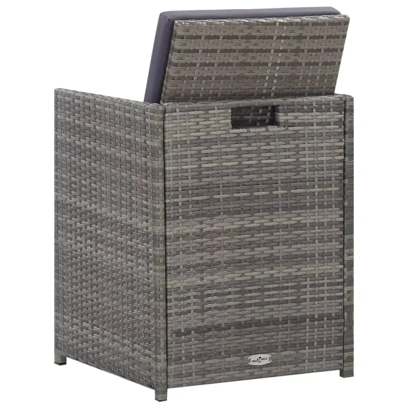 Rattan Tuinset voor Eten En Ontspanning in Moderne Stijl - 8x Fauteuil + 4x voetensteun + Tafel - Tuinsets