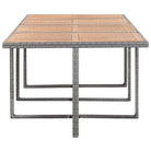 Rattan Tuinset voor Eten En Ontspanning in Moderne Stijl - 8x Fauteuil + 4x voetensteun + Tafel - Tuinsets