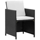 Rattan tuinstoelset met glazen tafelblad inclusief levering bevat - Tuinsets