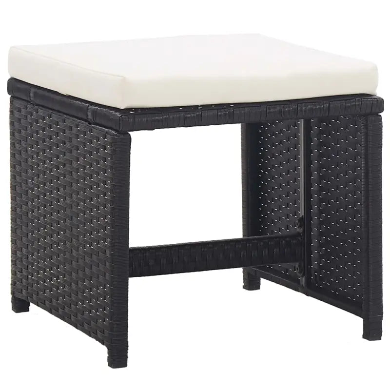 Rattan tuinstoelset met glazen tafelblad inclusief levering bevat - Tuinsets