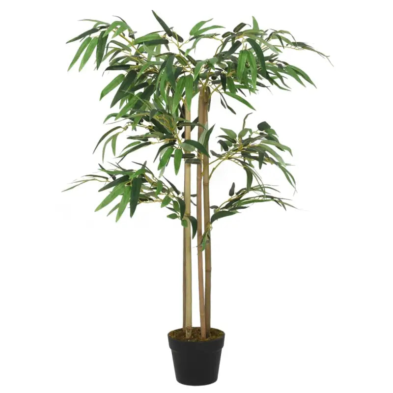 Realistische kunstbamboe met kunststof pot voor woon en kantoor decoratie - 16 x 120 cm / 1 - Kunstplanten