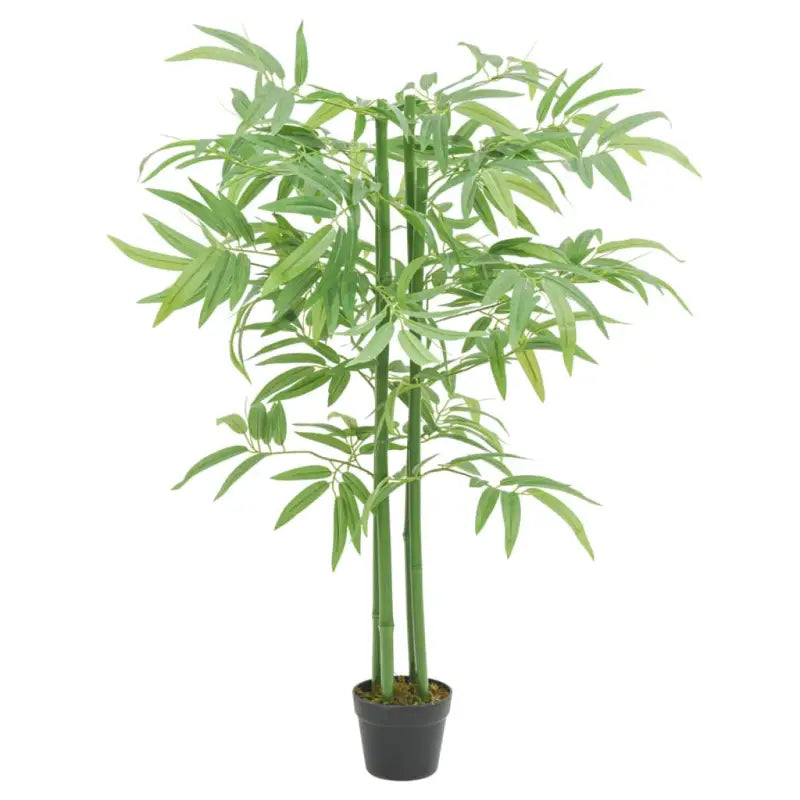 Realistische kunstbamboe plant in kunststof pot voor woonkamer en kantoor - 16 x 120 cm / 1 - Kunstplanten