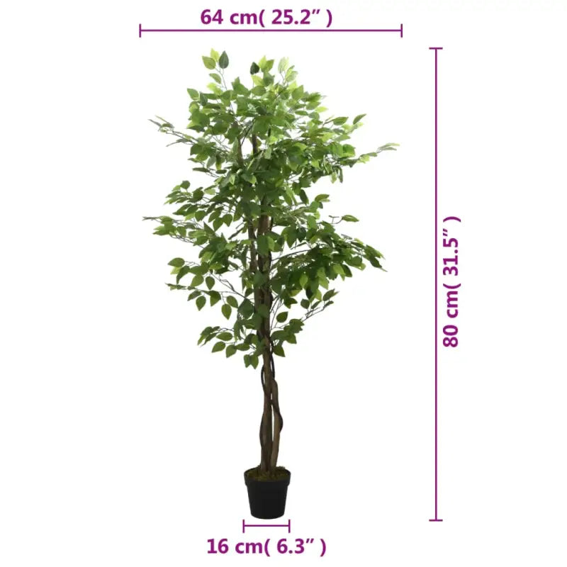 Realistische Kunstplanten met kunststof pot voor woonkamer en kantoor - Kunstplanten