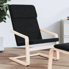 Relaxfauteuil met massief berkenhout voor ultiem comfort - Zwart / 1 - Fauteuils & Relaxfauteuils