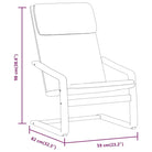 Relaxfauteuil met voetenbank met massief berkenhout en ruime breedte - Fauteuils & Relaxfauteuils