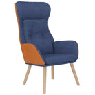 Relaxfauteuil met voetenbank van massief rubberwood en duurzaam materiaal - Fauteuils & Relaxfauteuils