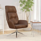 Relaxstoel met echt leer en graden draaibaar voor ultiem zitcomfort - Bruin / 1 / Stoel - Fauteuils & Relaxfauteuils