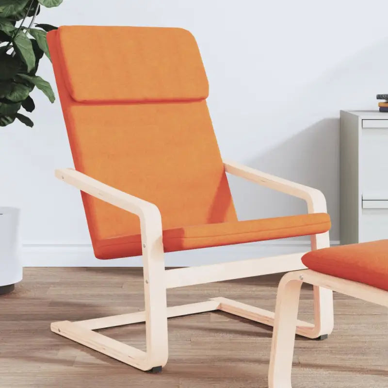 Relaxstoel met massief berkenhout en duurzame stof voor ultiem comfort - Donkergeel / 1 - Fauteuils & Relaxfauteuils