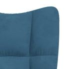 Relaxstoel met voetenbank met blokpatroon voor stijlvol comfort - Fauteuils & Relaxfauteuils