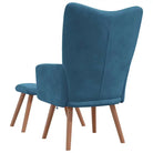 Relaxstoel met voetenbank met blokpatroon voor stijlvol comfort - Fauteuils & Relaxfauteuils