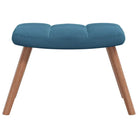 Relaxstoel met voetenbank met blokpatroon voor stijlvol comfort - Fauteuils & Relaxfauteuils