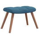 Relaxstoel met voetenbank met blokpatroon voor stijlvol comfort - Fauteuils & Relaxfauteuils