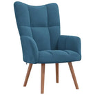 Relaxstoel met voetenbank met blokpatroon voor stijlvol comfort - Fauteuils & Relaxfauteuils