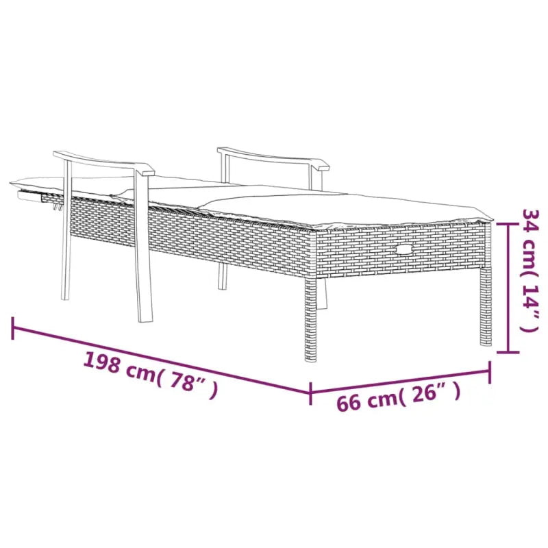 Relaxstoel van poly Rattan voor buitengebruik en duurzaam comfort - Tuinsets