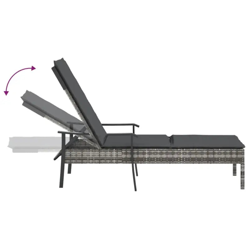 Relaxstoel van poly Rattan voor buitengebruik en duurzaam comfort - Tuinsets