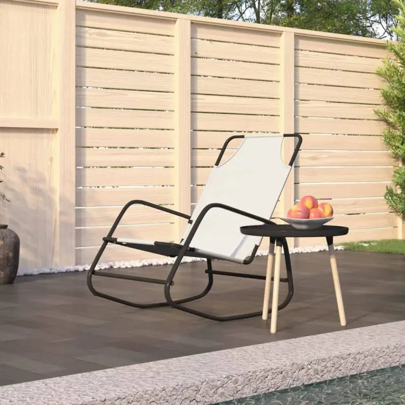 Relaxstoelen met gepoedercoat staal voor ultiem comfort en stijl - Crème / 1 - Ligstoelen