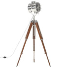 Retro driepoot vloerlamp met massief mangohout en vintage design - Lampen