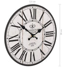 Retro wandklok voor keuken of woonkamer met grote wijzerplaat - Wandklokken