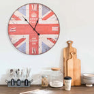 Retro wandklok voor keuken of woonkamer met grote wijzerplaat - Verenigd Koninkrijk / 60 cm - Wandklokken
