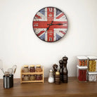 Retro wandklok voor keuken of woonkamer met grote wijzerplaat - Verenigd Koninkrijk / 30 cm - Wandklokken