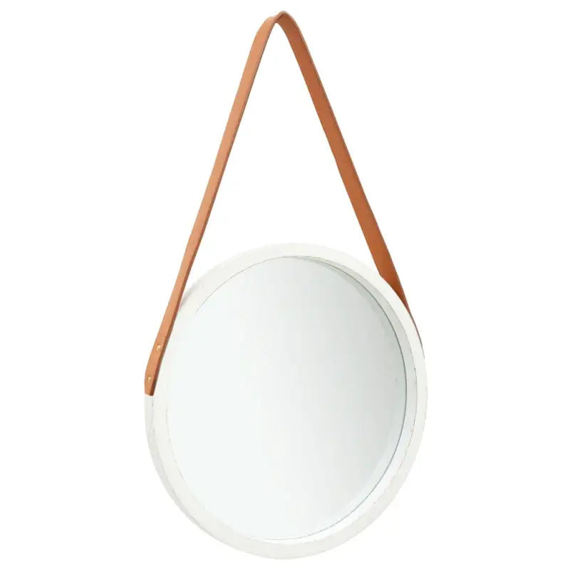 Retrostijl hangspiegel voor woonkamer of slaapkamer - Wit / Ø 40 cm / 1 - Spiegels