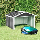 Robotmaaier Overkapping van Verzinkt Staal voor Bescherming en Pauze - Antraciet / 1 - Tuinhuizen