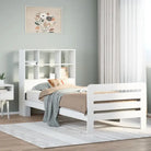 Robuust bedframe van massief grenenhout voor perfecte nachtrust - Wit / 90 x 200 cm - Bedden & bedframes