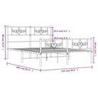 Robuust metalen bedframe met extra opbergruimte en tijdloos design - Bedden & bedframes