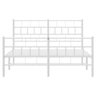 Robuust metalen bedframe met metalen latten en extra opbergruimte - Bedden & bedframes