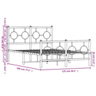 Robuust metalen bedframe met tijdloos design en extra opbergruimte - Bedden & bedframes