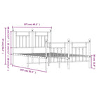 Robuust metalen latten bedframe met extra opbergruimte - Bedden & bedframes