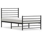 Robuust metalen latten bedframe met extra opbergruimte in klassiek design - Bedden & bedframes