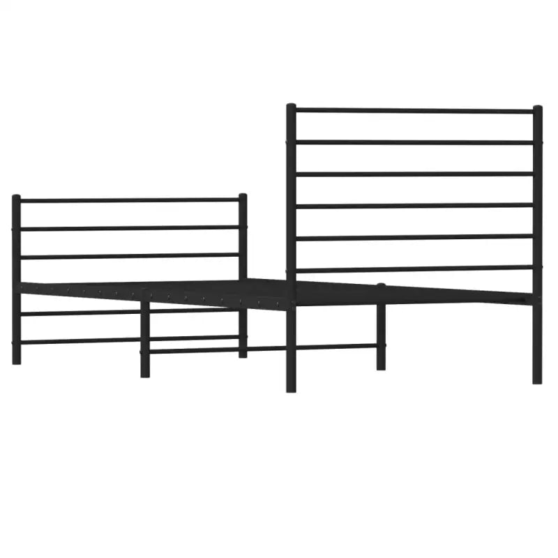 Robuust metalen latten bedframe met extra opbergruimte in klassiek design - Bedden & bedframes